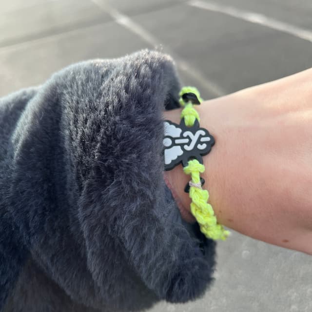 Bracelet styled on wrist